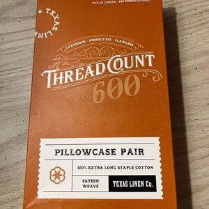 Texas Linen Co. Pillowcase Set/2 600 Threadcount